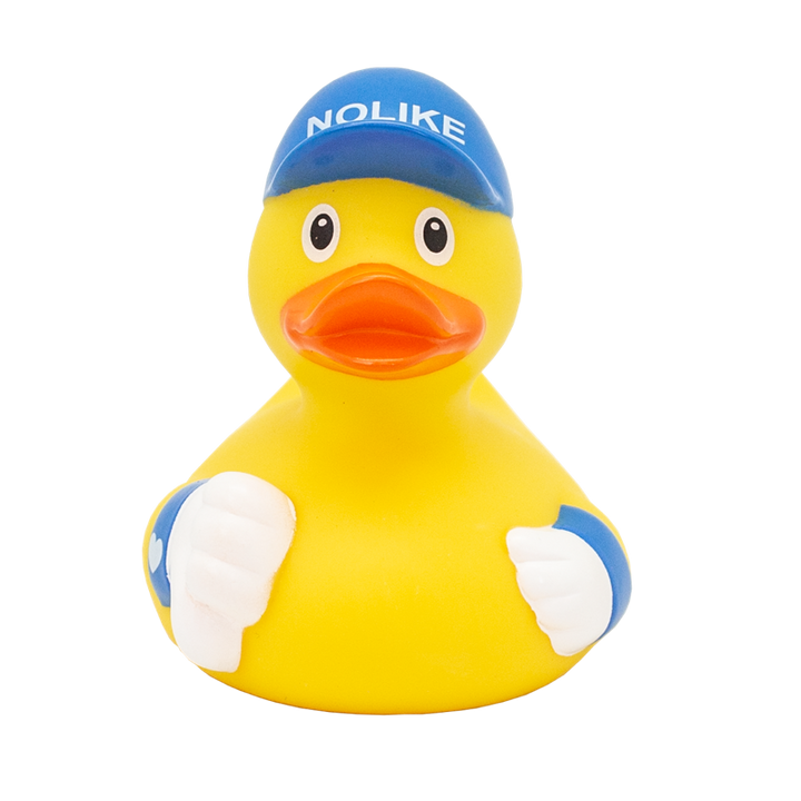 No Like gefällt mir nicht Ente Badeente Quietscheente Lilalu