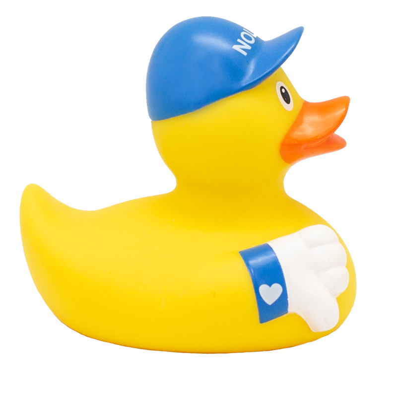 No Like gefällt mir nicht Ente Badeente Quietscheente Lilalu