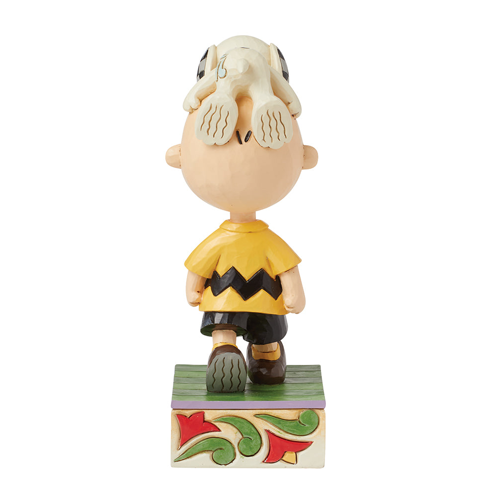Snoopy Peanuts Snoopy on Charlie Brown's Head Figur Jim Shore 6016270 Enesco