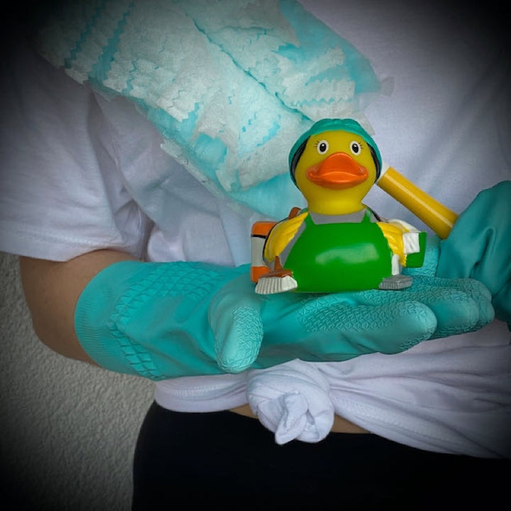 Putzfee Ente Badeente Quietscheente Gummiente Lilalu