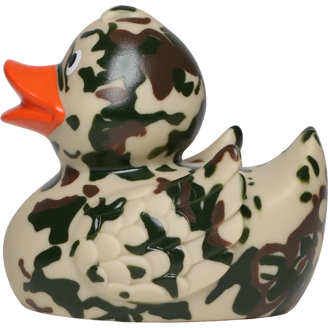 Tarnfleck Camouflage Soldat Militär Ente Badeente Quietscheente Schnabels