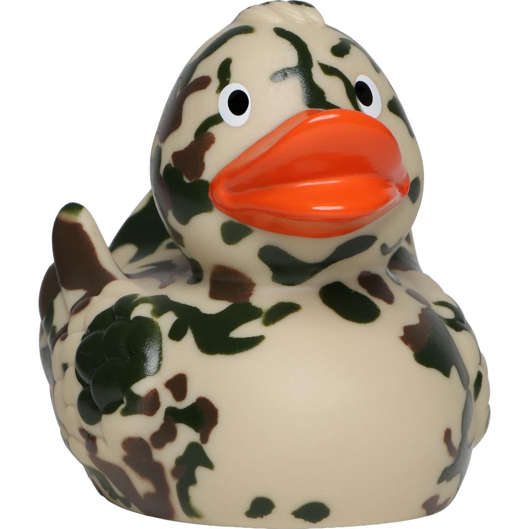 Tarnfleck Camouflage Soldat Militär Ente Badeente Quietscheente Schnabels
