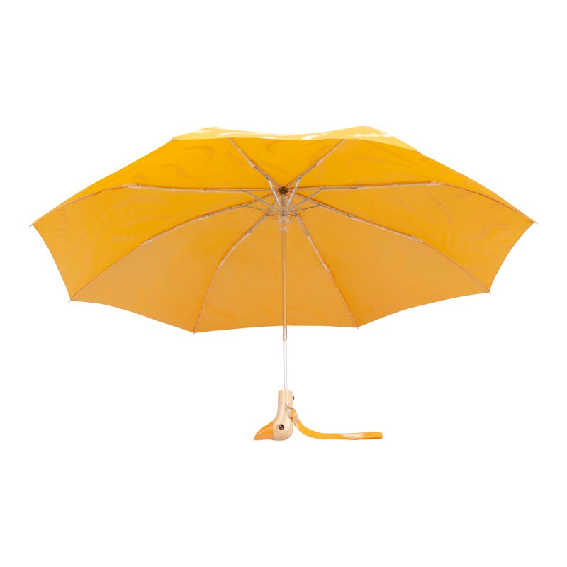 Regenschirm Saffron Brush Gelb Birkenholz Nachhaltig Original Duckhead