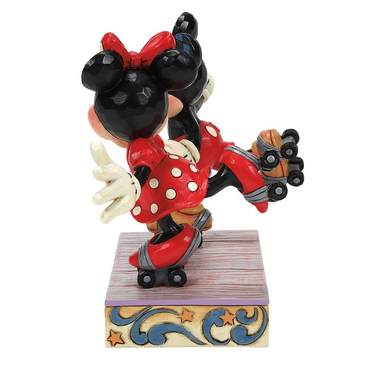 Disney Mickey & Minnie Mouse Rollerskating Figur Jim Shore 6014315 Enesco