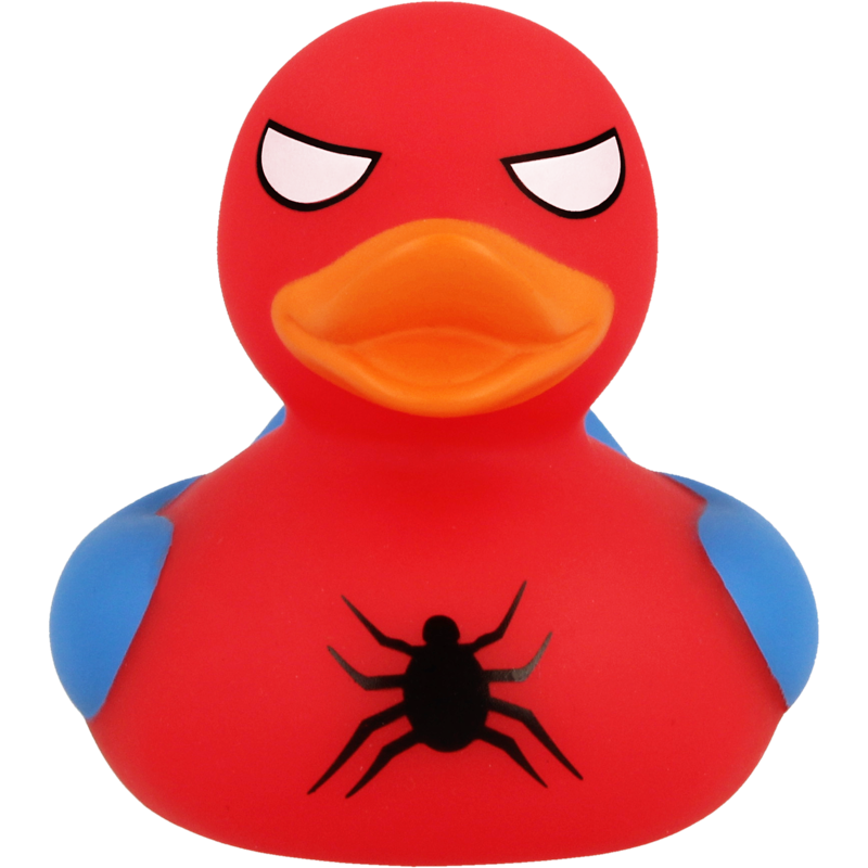 Spidy Ente Badeente Quietscheente Gummiente Lilalu