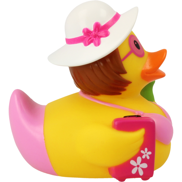 Urlauberin Ente Badeente Quietscheente Gummiente Lilalu
