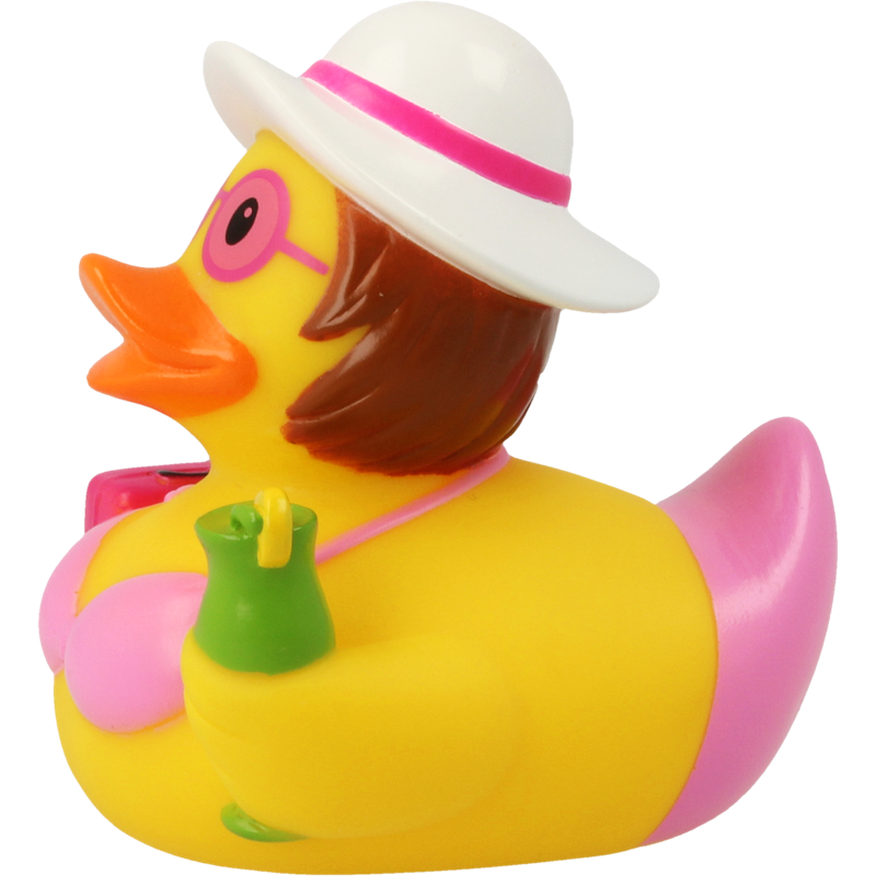 Urlauberin Ente Badeente Quietscheente Gummiente Lilalu