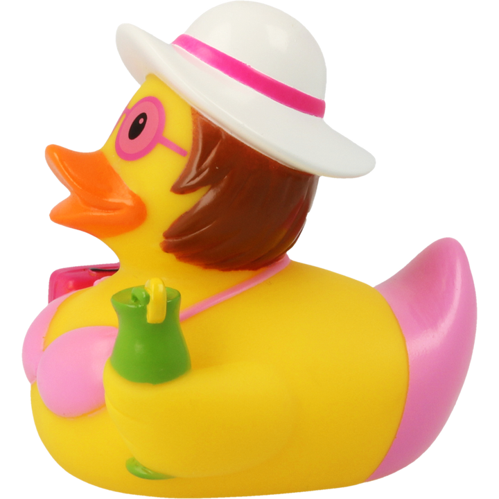 Urlauberin Ente Badeente Quietscheente Gummiente Lilalu