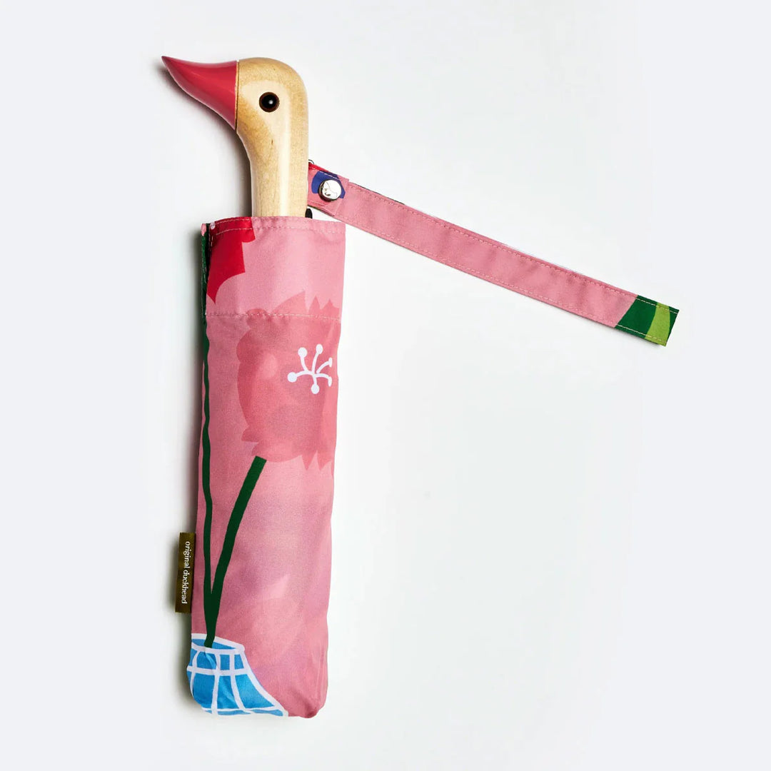 Regenschirm Vasen Druck Birkenholzgriff Nachhaltig Original Duckhead