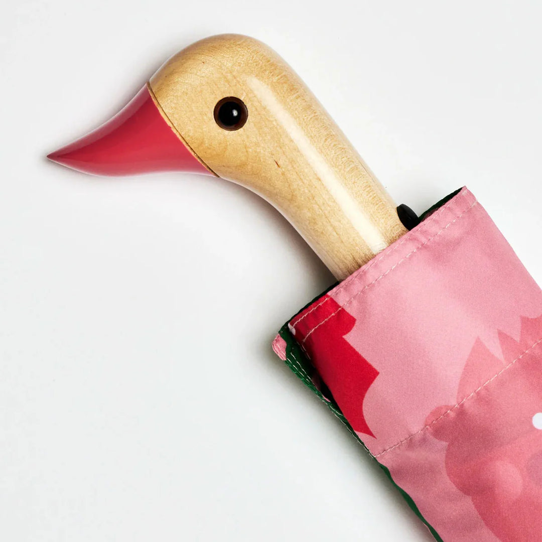 Regenschirm Vasen Druck Birkenholzgriff Nachhaltig Original Duckhead