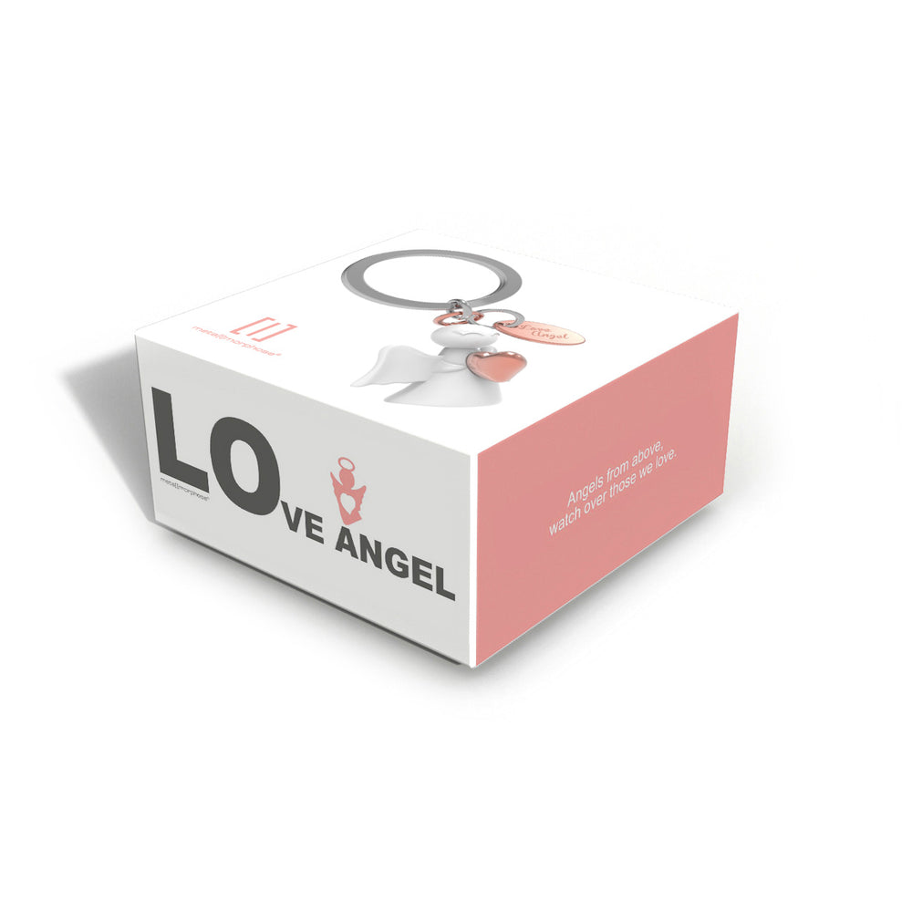 Schlüsselanhänger Liebe Engel Herz Metalmorphose Box