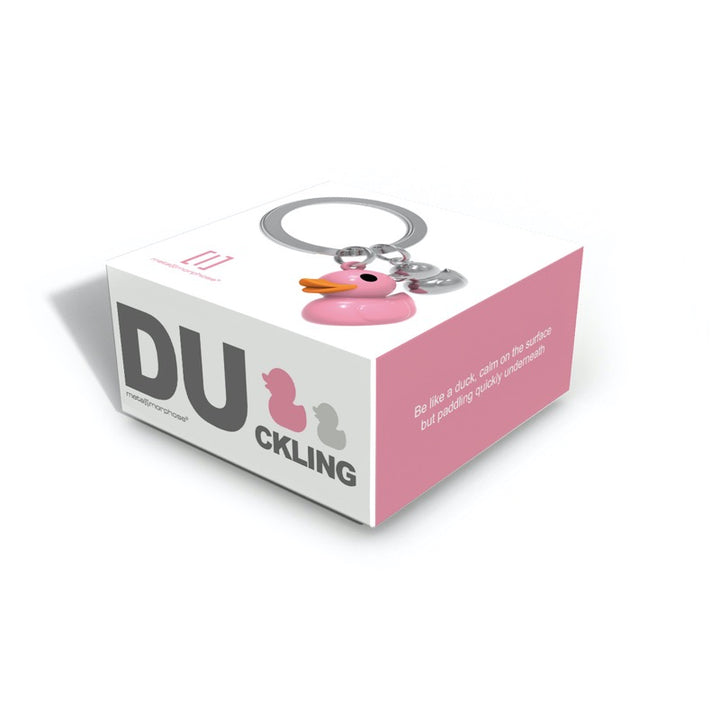 Schlüsselanhänger Ente Pink Metalmorphose Box