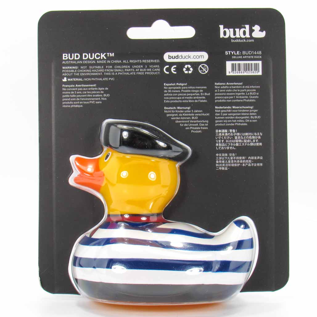 Deluxe Artiste French Chic BUD Duck Badeente Quietscheente