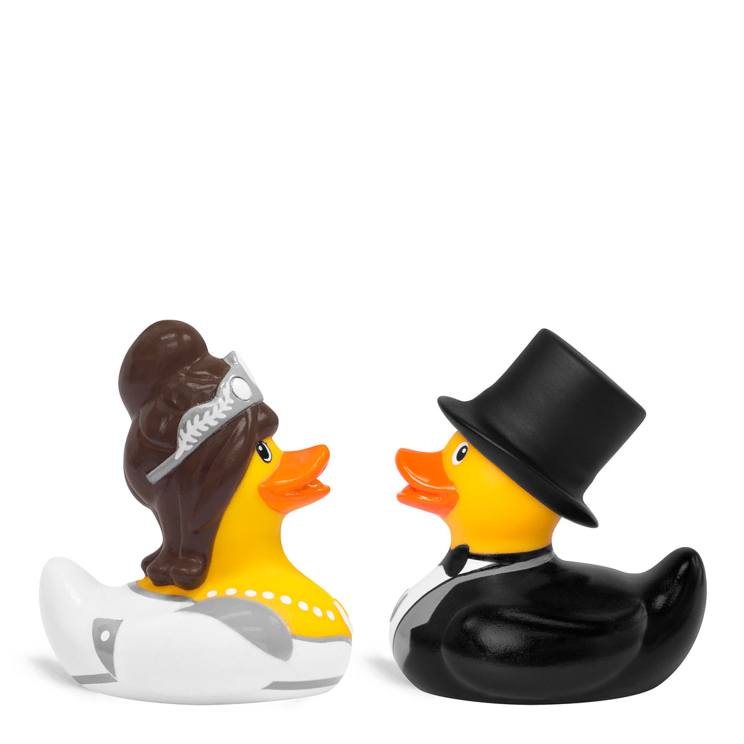 Deluxe Mini Set Bride & Groom BUD Duck Badeenten Quietscheenten