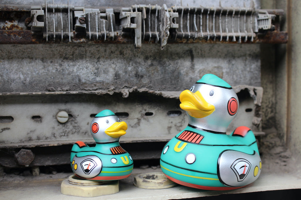 Badeenten_Quietscheenten_Roboter_BUD_Duck_Streetart