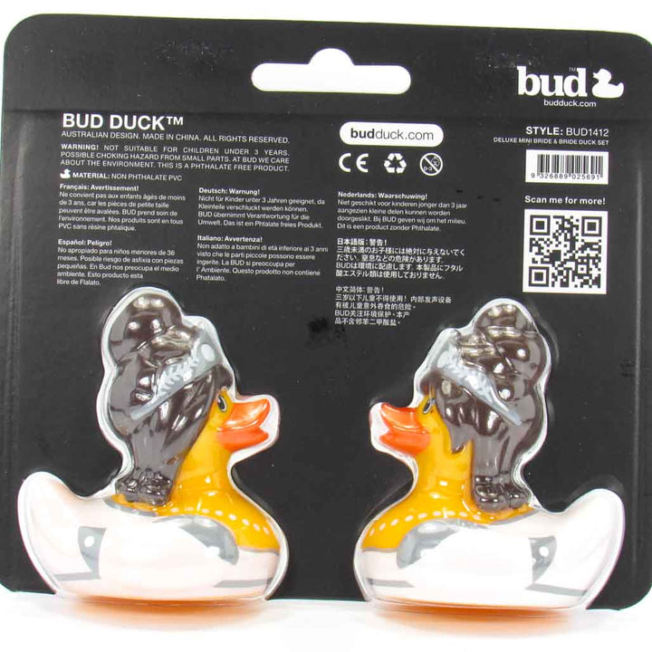 Deluxe Mini Set Bride & Bride BUD Duck Badeenten Quietscheenten