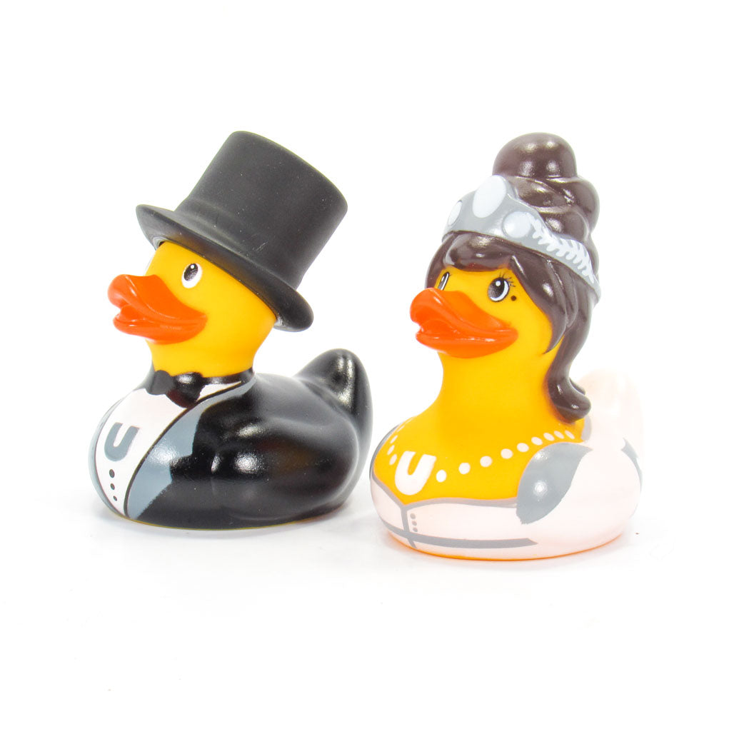 Deluxe Mini Set Bride & Groom BUD Duck Badeenten Quietscheenten