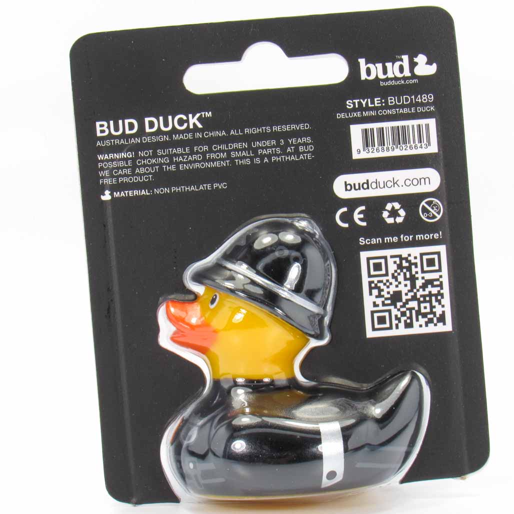 Deluxe Mini Constable BUD Duck Badeente Quietscheente