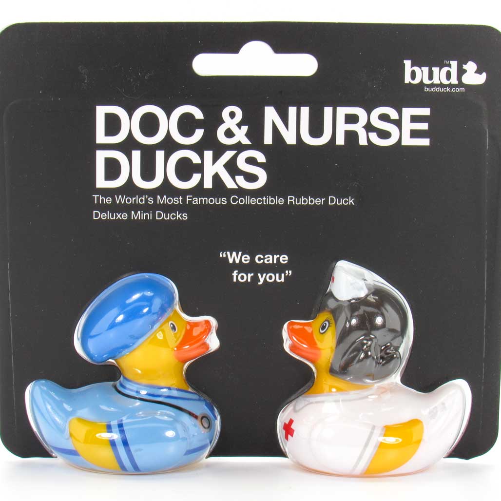 Deluxe Mini Set Doc & Nurse BUD Duck Badeenten Quietscheenten