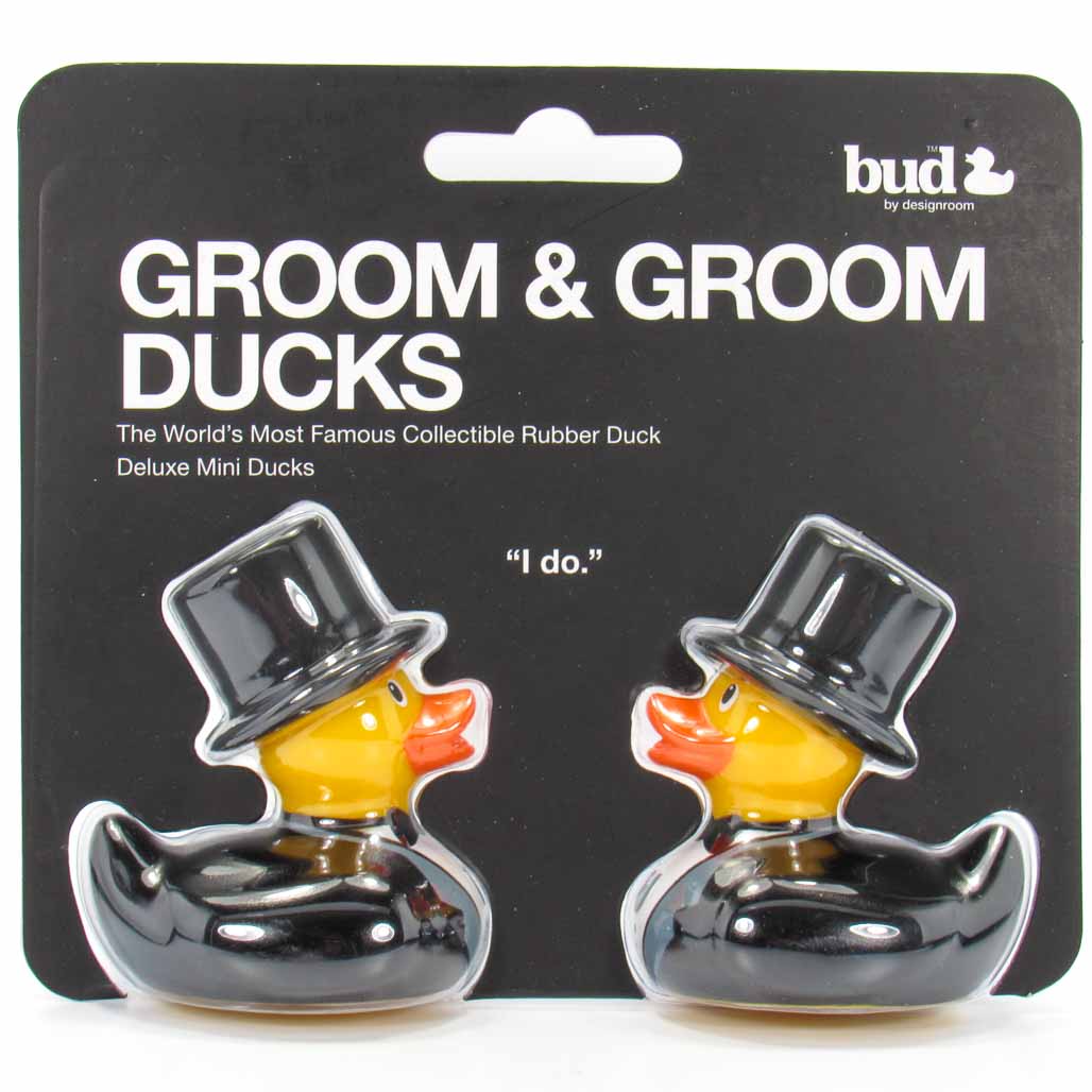 Deluxe Mini Set Groom & Groom BUD Duck Badeenten Quietscheenten