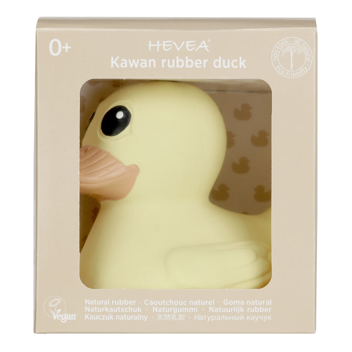 Spielzeug Badeente Naturkautschuk Ente Kawan 9cm Gelb HEVEA