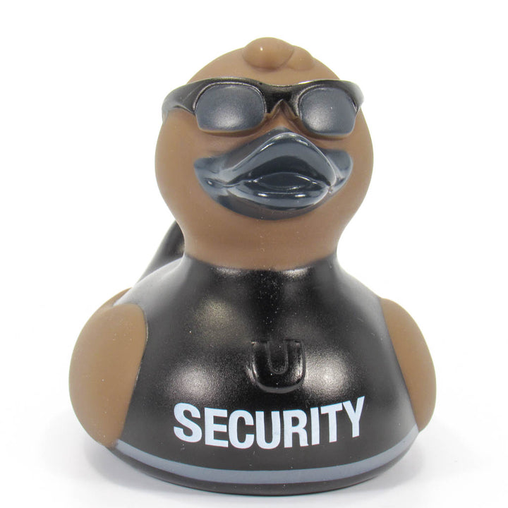 Security-Guard-Rubber-Duck-BudUSADeluxe Security Sicherheitsdienst BUD Duck Badeente Quietscheente