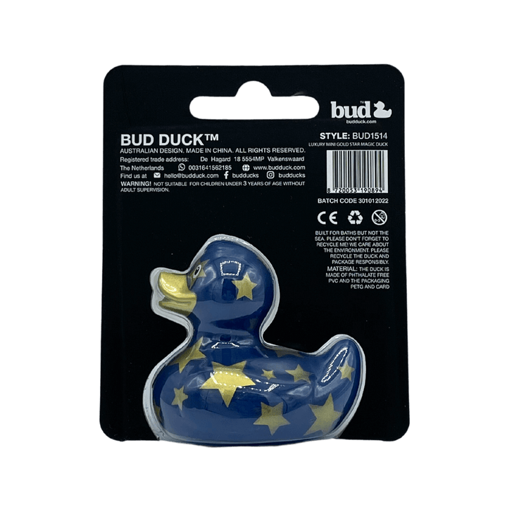 Luxury Mini Gold Star BUD Duck Badeente Quietscheente