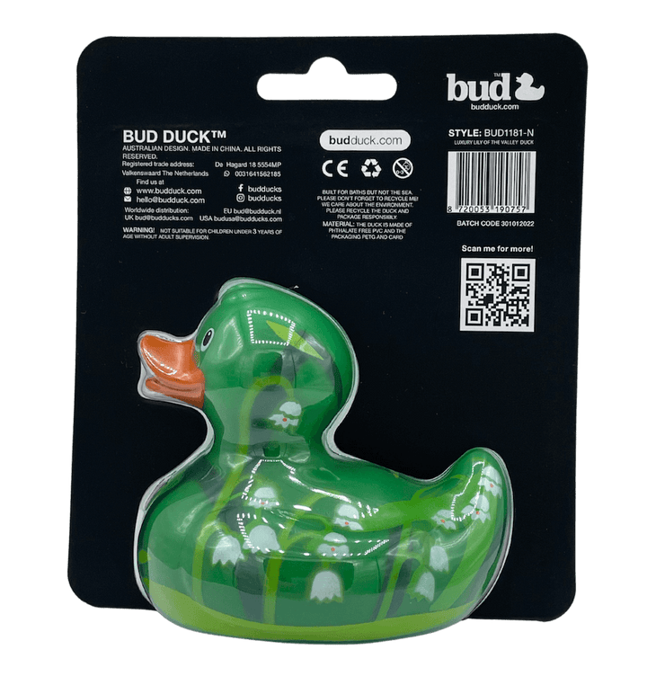 Luxury Lily of the Valley Maiglöckchen BUD Duck Badeente Quietscheente